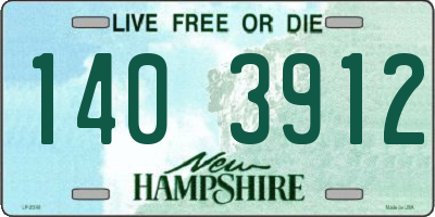 NH license plate 1403912