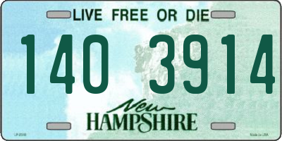 NH license plate 1403914