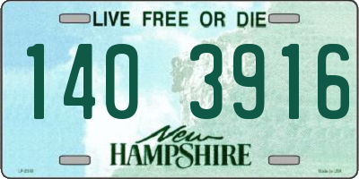 NH license plate 1403916