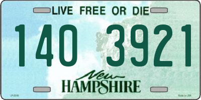 NH license plate 1403921