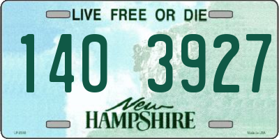 NH license plate 1403927