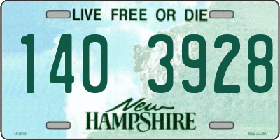 NH license plate 1403928