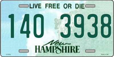 NH license plate 1403938