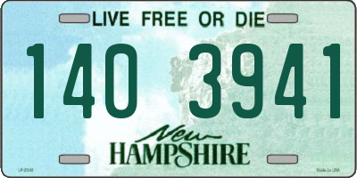 NH license plate 1403941