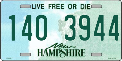NH license plate 1403944