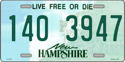 NH license plate 1403947