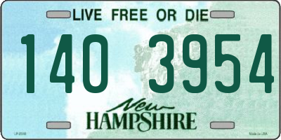 NH license plate 1403954