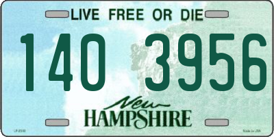 NH license plate 1403956