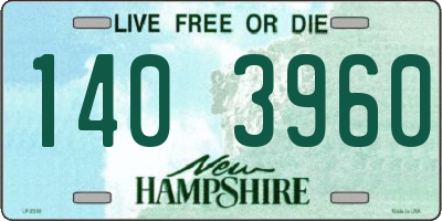 NH license plate 1403960