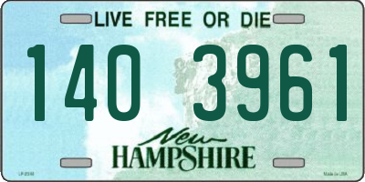 NH license plate 1403961