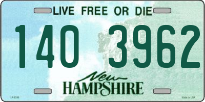 NH license plate 1403962