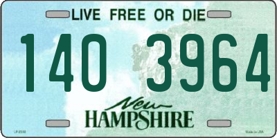 NH license plate 1403964