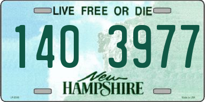 NH license plate 1403977