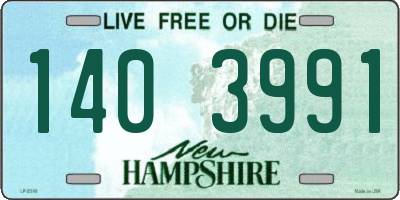 NH license plate 1403991