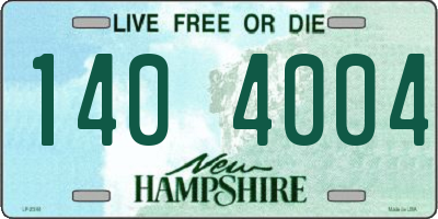 NH license plate 1404004