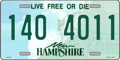 NH license plate 1404011