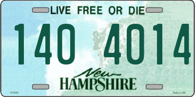 NH license plate 1404014