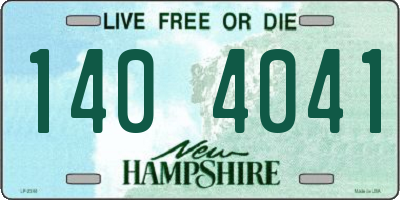 NH license plate 1404041