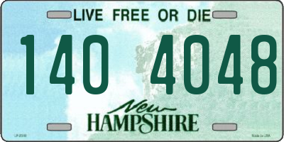 NH license plate 1404048