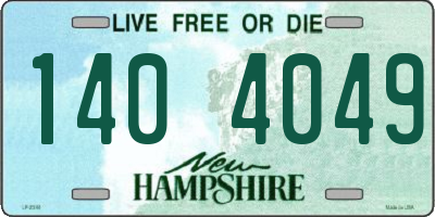 NH license plate 1404049