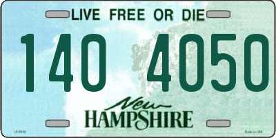 NH license plate 1404050