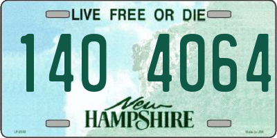 NH license plate 1404064