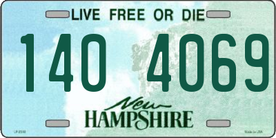 NH license plate 1404069
