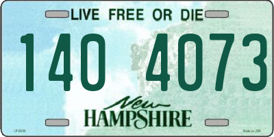 NH license plate 1404073