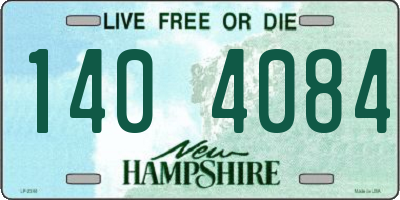 NH license plate 1404084