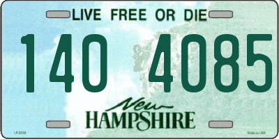 NH license plate 1404085