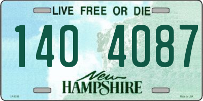 NH license plate 1404087