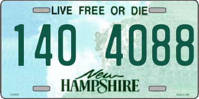 NH license plate 1404088
