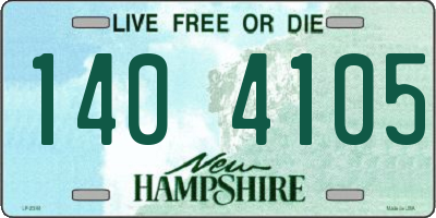 NH license plate 1404105