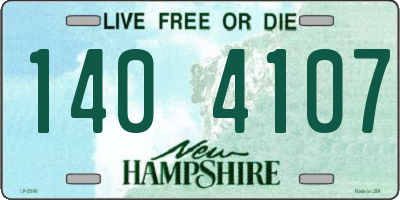 NH license plate 1404107
