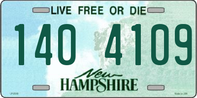 NH license plate 1404109