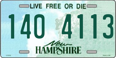 NH license plate 1404113