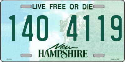 NH license plate 1404119