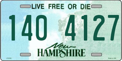 NH license plate 1404127