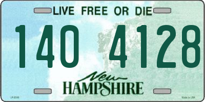 NH license plate 1404128