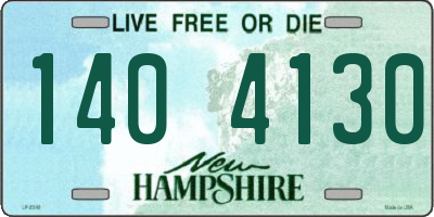 NH license plate 1404130