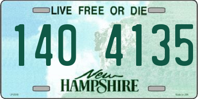 NH license plate 1404135