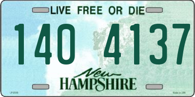 NH license plate 1404137