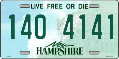 NH license plate 1404141
