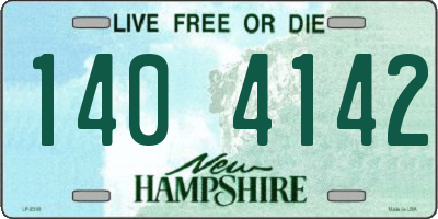 NH license plate 1404142