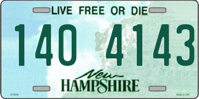 NH license plate 1404143