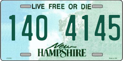 NH license plate 1404145