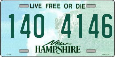 NH license plate 1404146