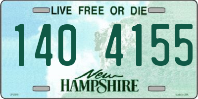 NH license plate 1404155