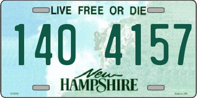 NH license plate 1404157