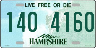 NH license plate 1404160